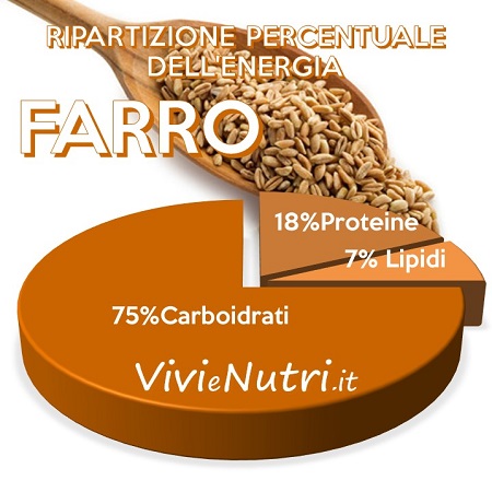 Il Farro: ripartizione energetica