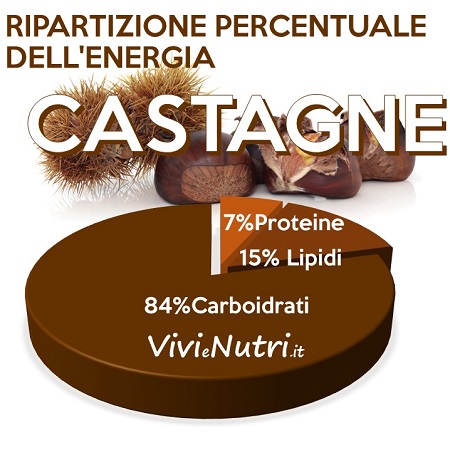 le castagne ripartizione energetica