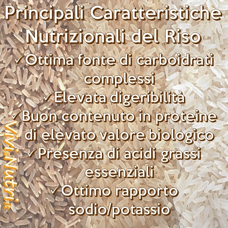 Il Riso: caratteristiche nutrizionali